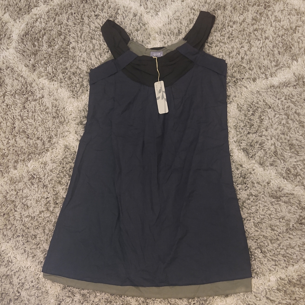 Figwood Cotton Layered Shift Dress